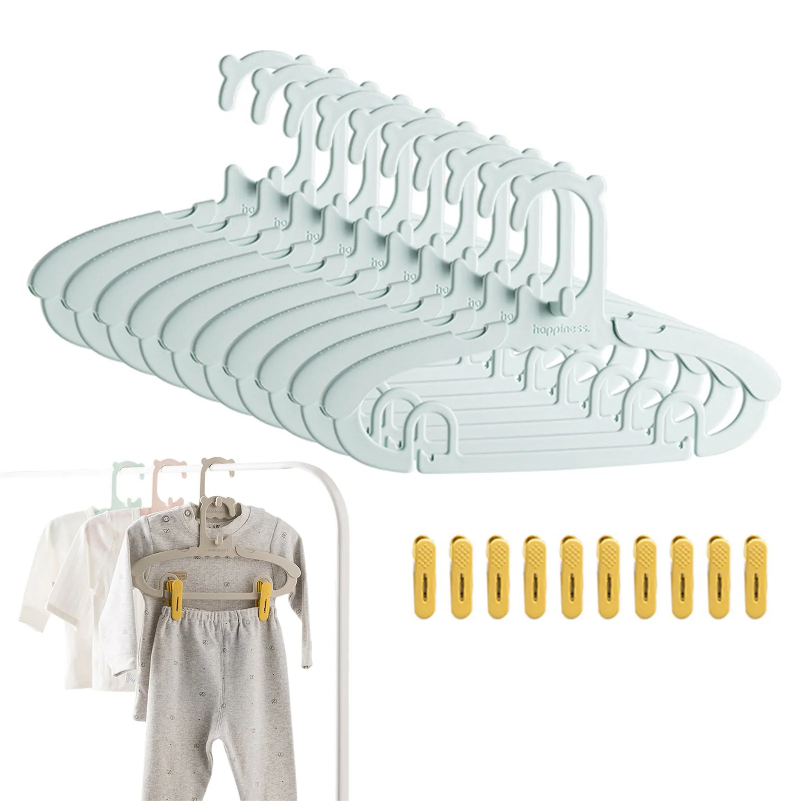 Baby Clothing Hanging Rack - Регулируемые вешалки для детской одежды, портативные
